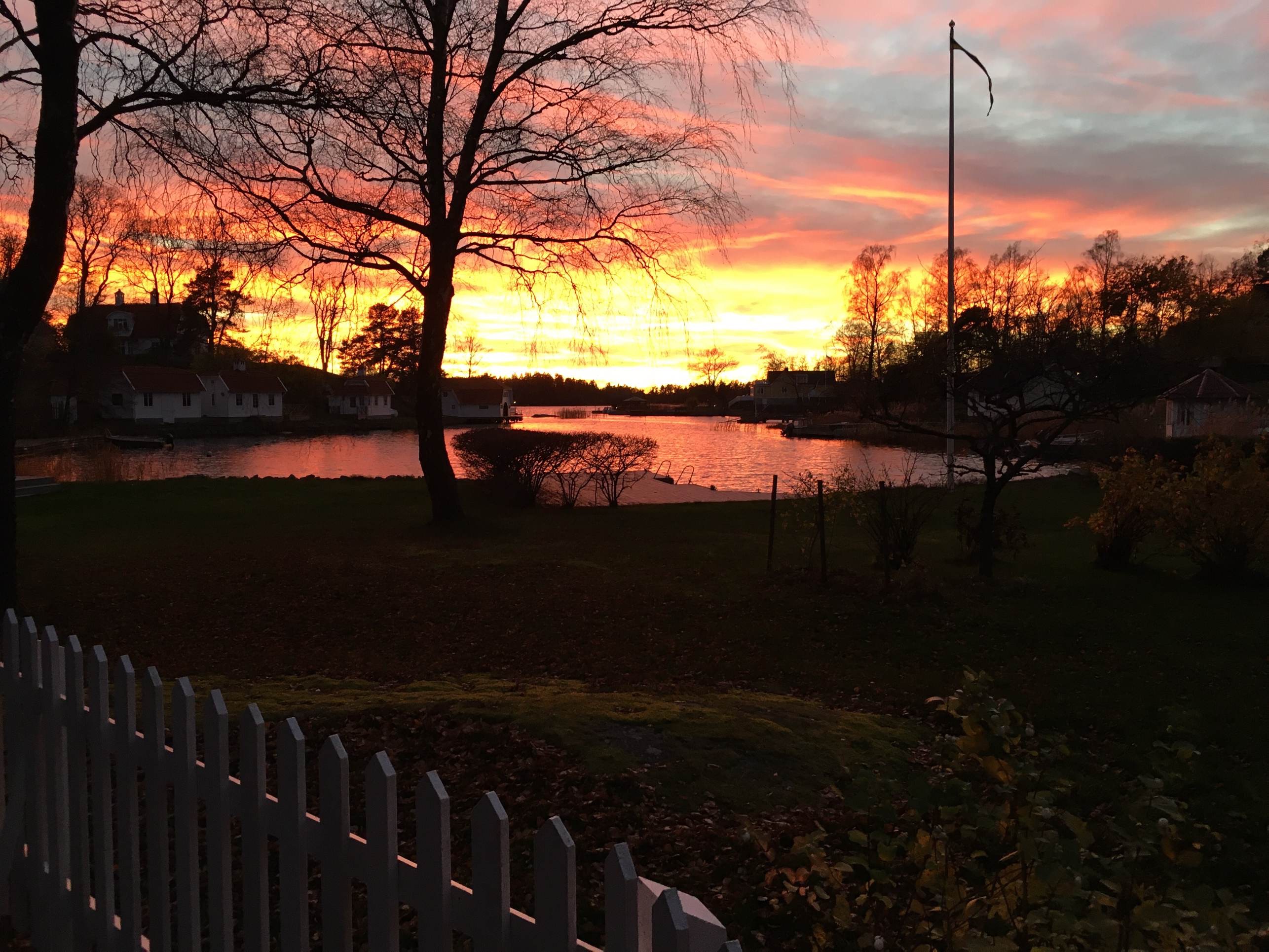 Solnedgng i Vaxholm